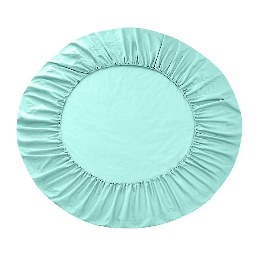Solid Color 100% Cotton Round Bed Fitted Sheet Bed Cover