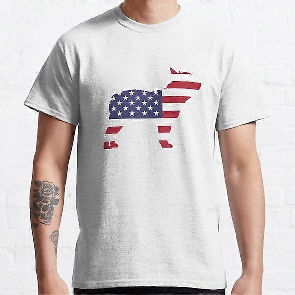 Tričko American Flag Pug Classic-RK9939