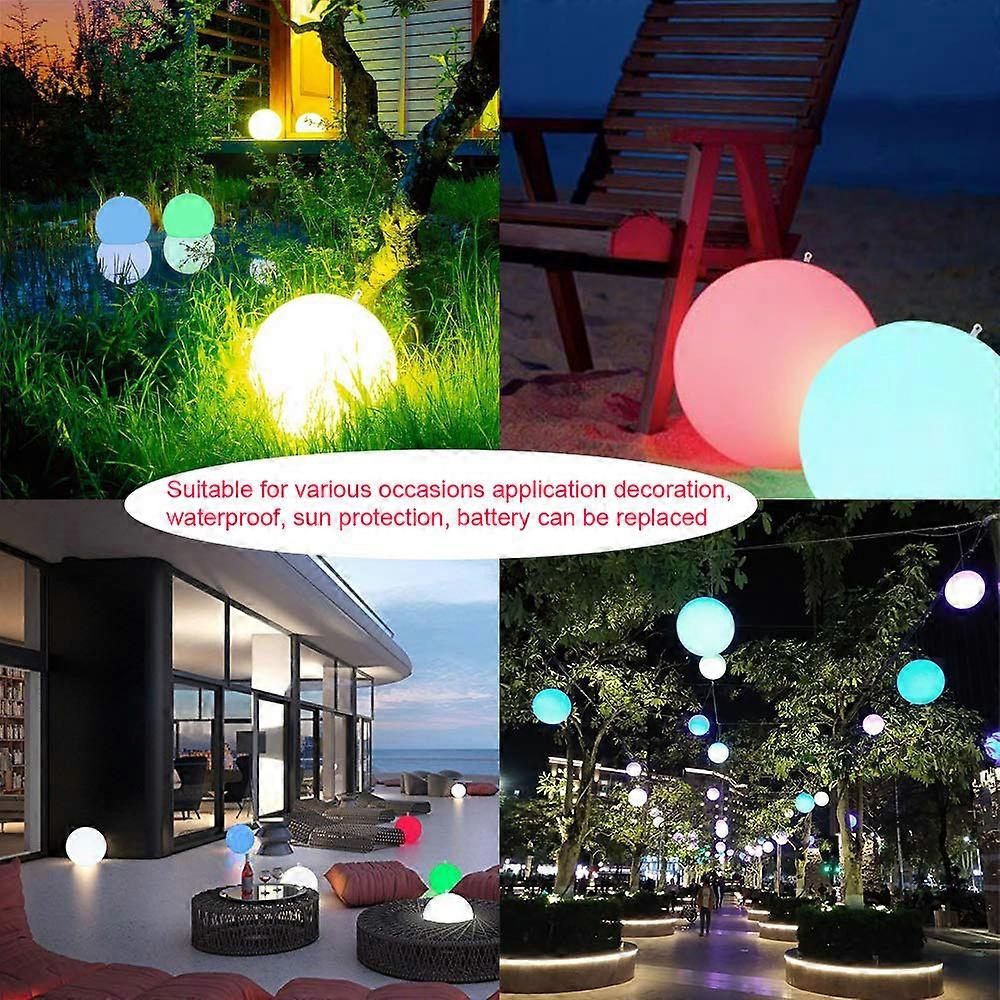 Large Floating Inflatable Beach LED Ball Toy with Color Changing for Halloween Parties Pool Beach Parties Raves