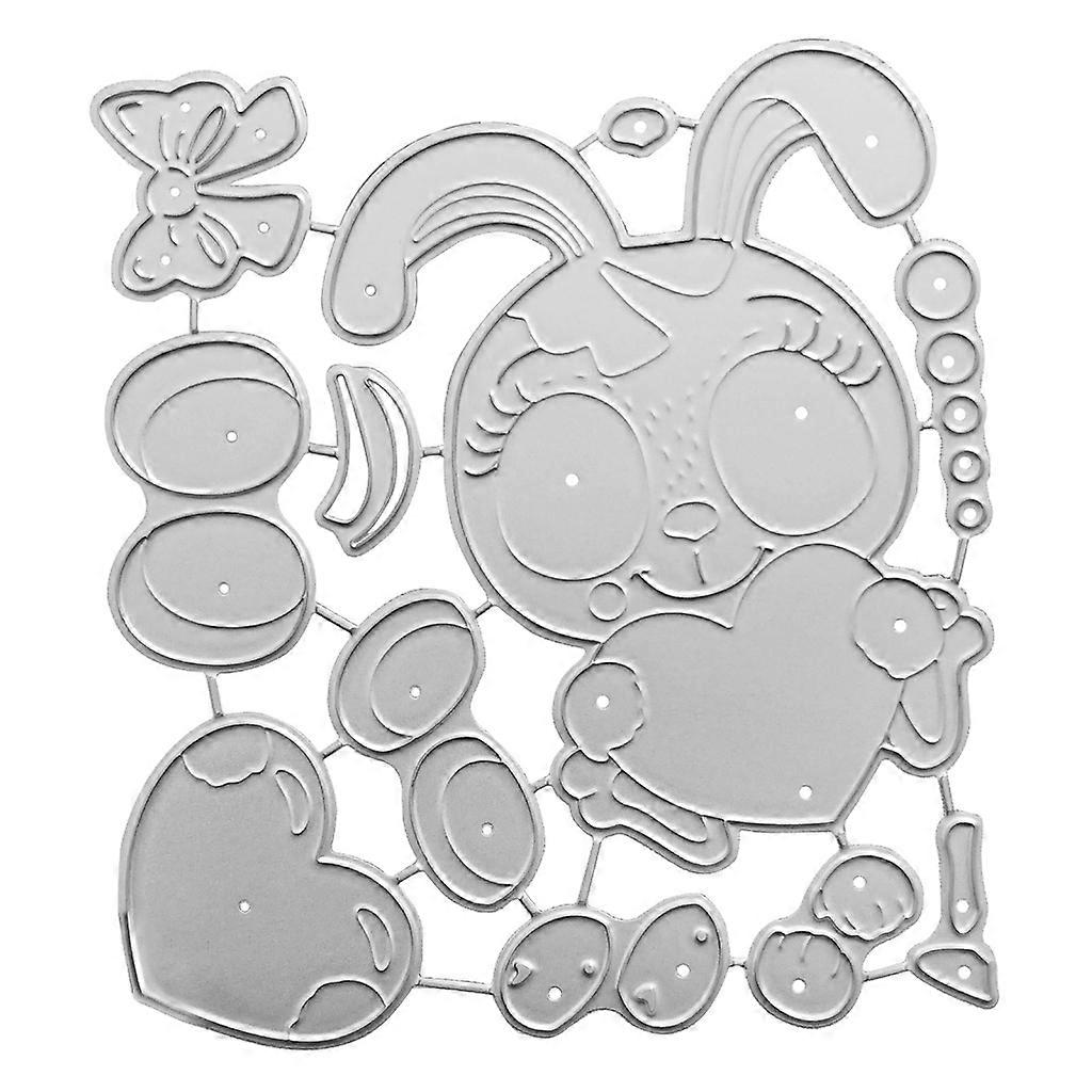 Easter Heart Bunny Cutting Dies DIY Christmas Making Crafts Projects Tools