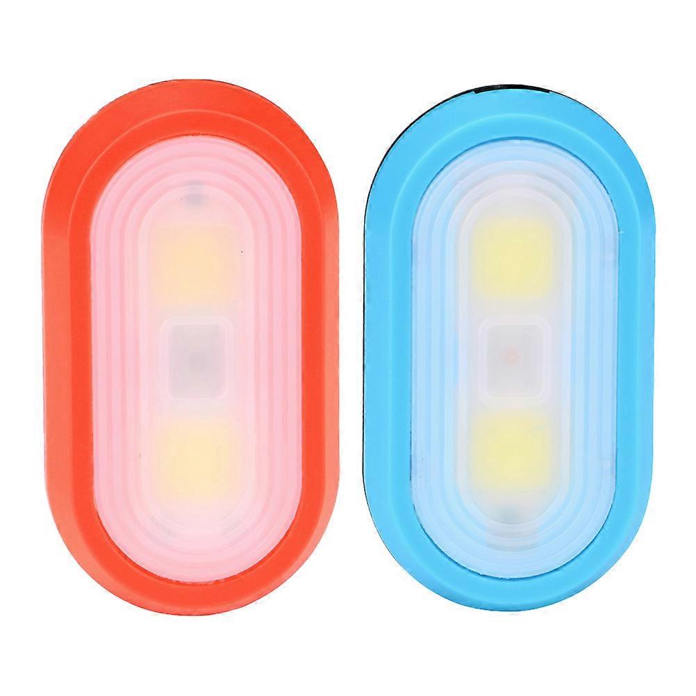 2pcs Pocket Clip Light Night Running Light (Red, Blue, without Battery)