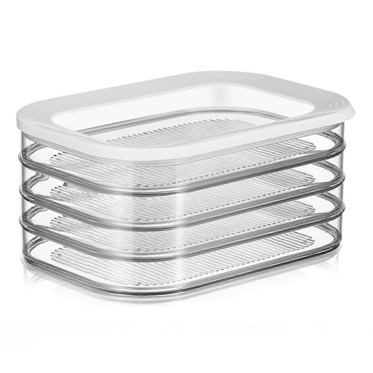 Bacon Storage Container for Fridge,Stackable Lunch Meat Storage,Ham and Cheese Container for Fridge-Cold Storage