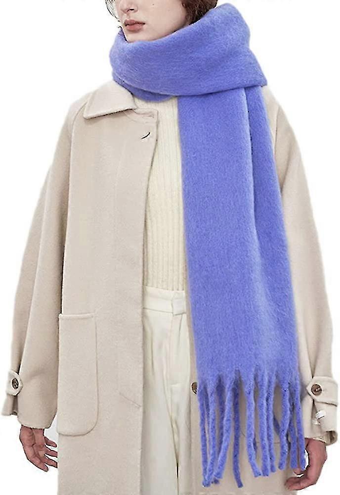 Large Chunky Scarf Colorful Cashmere Feel Oversized Scarves Blanket Soft Big Wool Shawl Thick Winter Warm Women