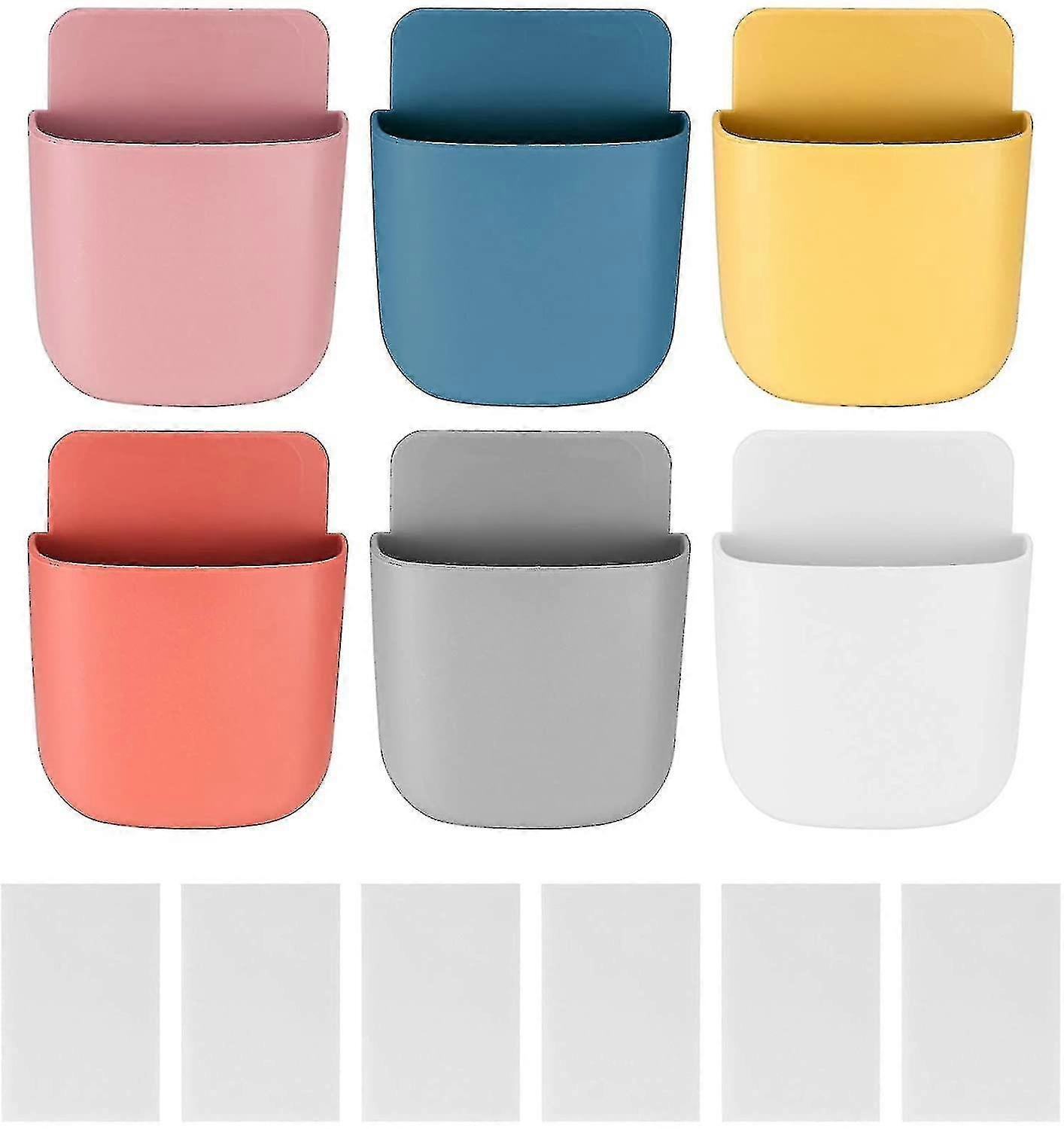 6 Pieces Remote Control Storage Box, Remote Control Holder, Remote Control Wall