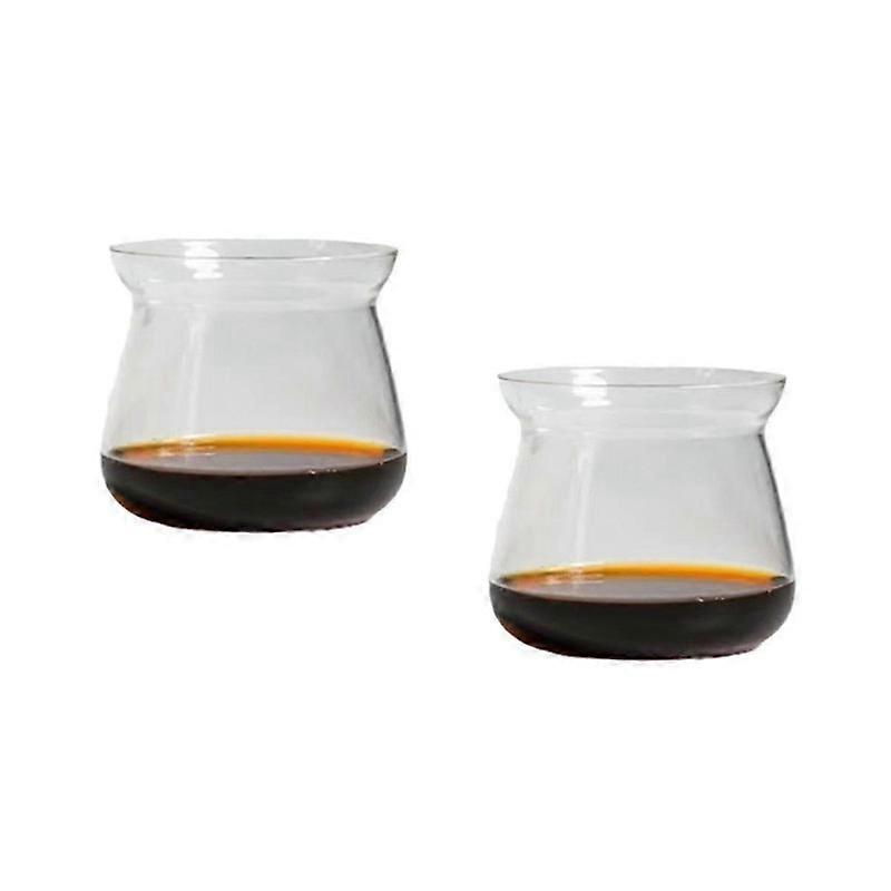 2stk glas kaffekrus høj temperatur borosilikatglas krus kaffekop 275ml håndbrygget kaffe