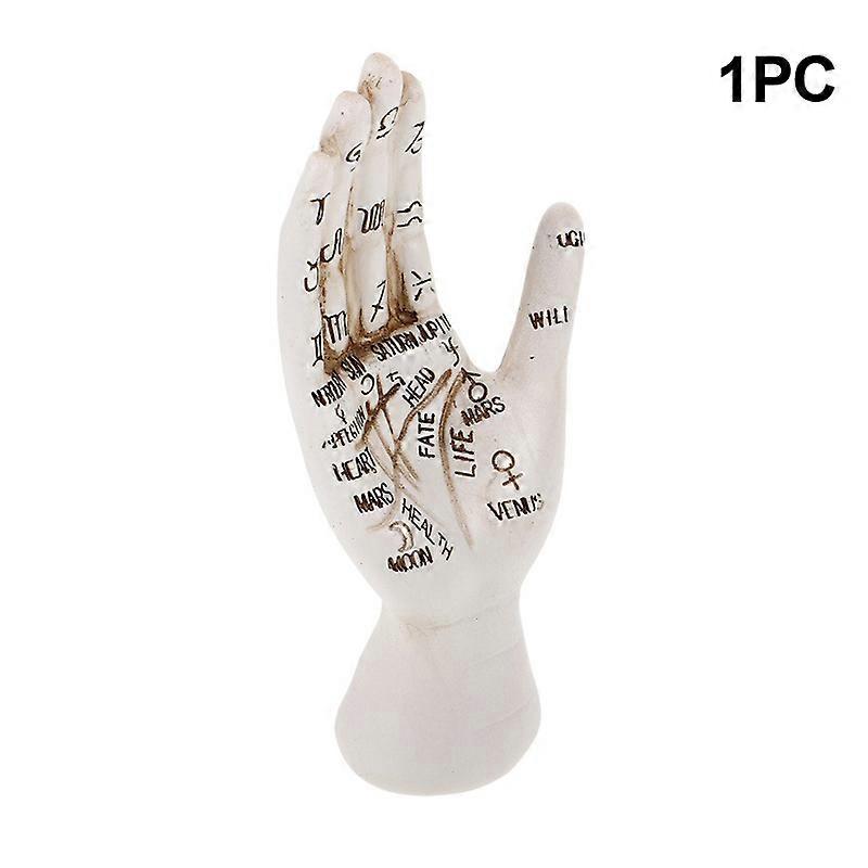 Halloween Decor Psychic Palm Hand Palmistry Statue Prop Creative Tea Table Sculpture With Lines Decoration