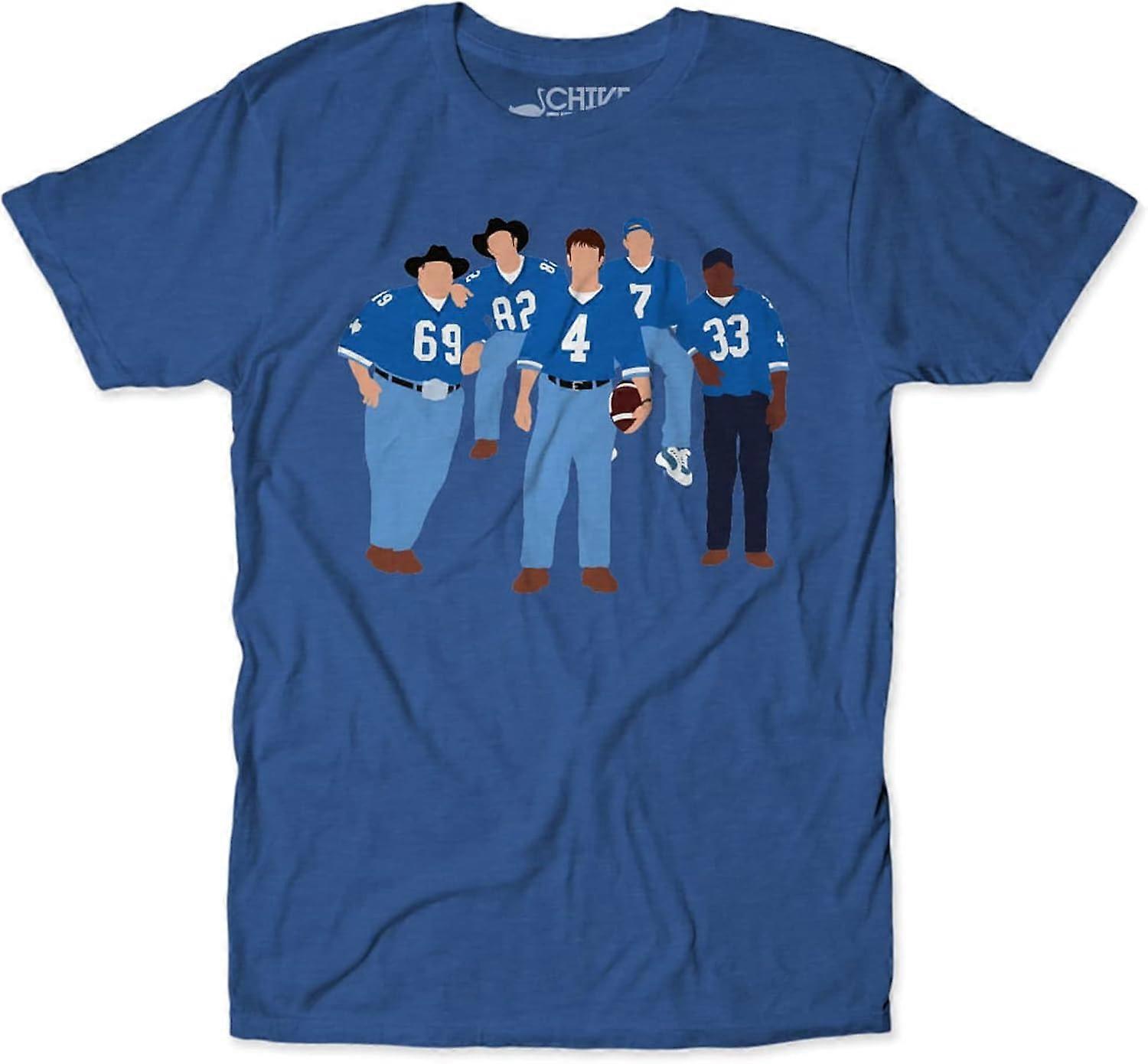 Blå Team Bomull Casual T-skjorte