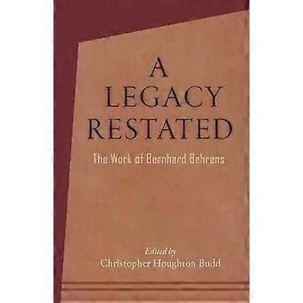 Um legado reafirmado: a obra de Bernhard Behrens - Bernhard Behrens