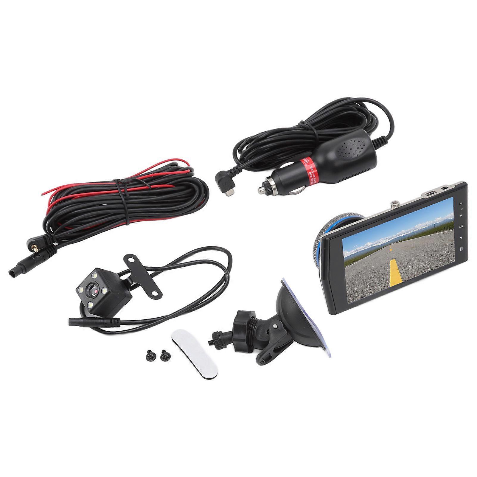 Driving Recorder Double Lens HD Loop Recording Motion Detection Car Recording Camera For Vehicles