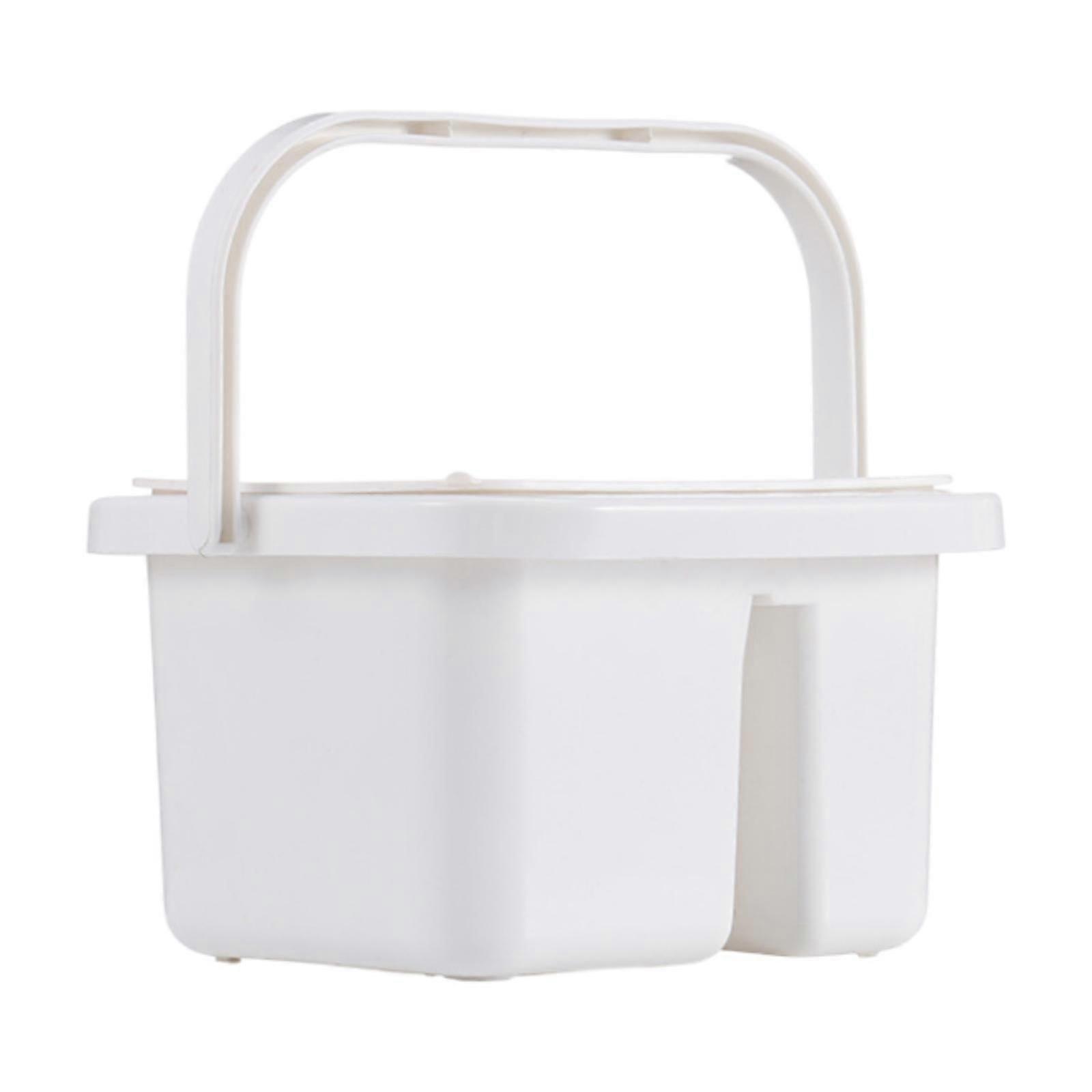 Pensel Vaskespand Multipurpose til maling Rengøringsmiddel Opbevaring Formning hvid