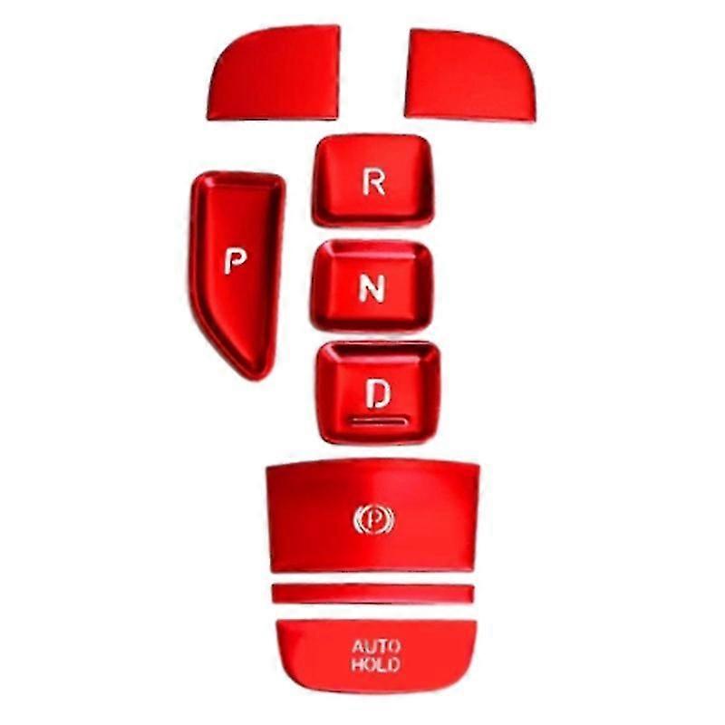 Car Shift Panel Button Sticker Central Control Panel Button Decoration Cover For 2021 2022 Red