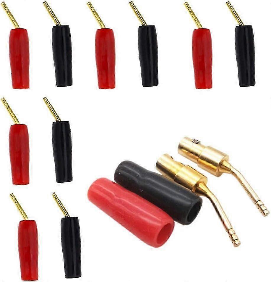 10 Pcs 2mm Banana Plugs Screw Type Speaker Pin Connector