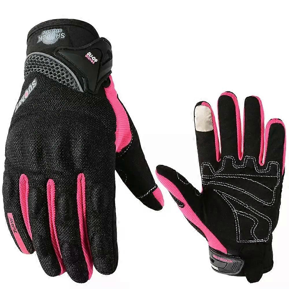 Gants de moto de course respirants SUOMY, doigts longs, de qualité, élégants, antidérapants, taille S-XXL, noirs
