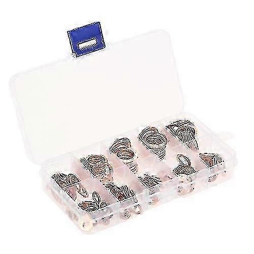 200pcs M5-m14 Copper Washers Gasket Set Flat Ring Seal Assortment Kit With Box 9 Sizes For Hardware
