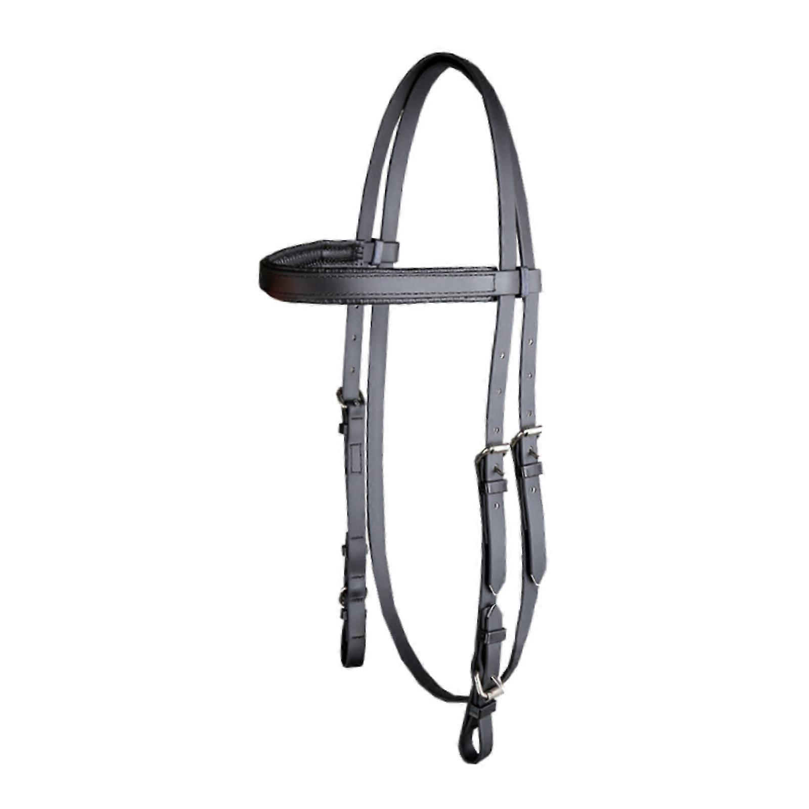 Horse Bridle Kannettava Horse Headstall ja Rein Outdoor Ratsastusurheilu Musta