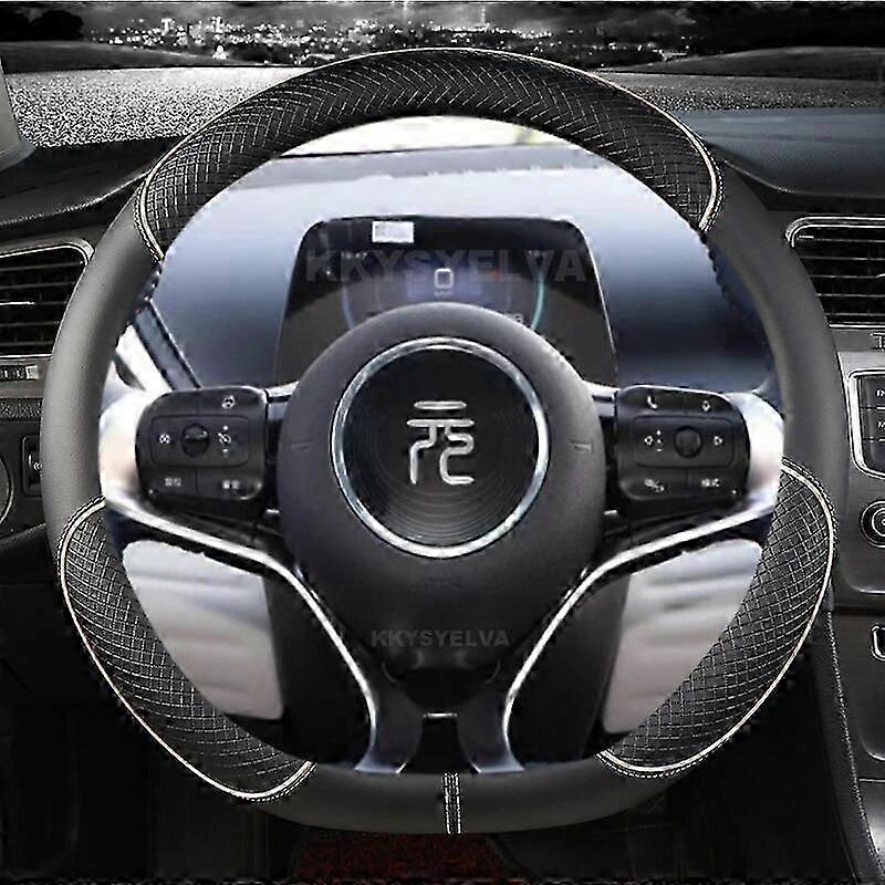For Byd Atto 3 Atto 3 Ev Yuan Plus 2022 2023 Microfiber Leather Sport D Shape Car Steering Wheel Cover Auto Accessories Vehicle Steering Wheel Covers