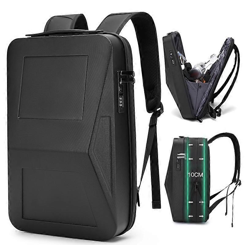 BANGE BG-2956 Expandable Hard Shell Computer Bag Men Business Backpack