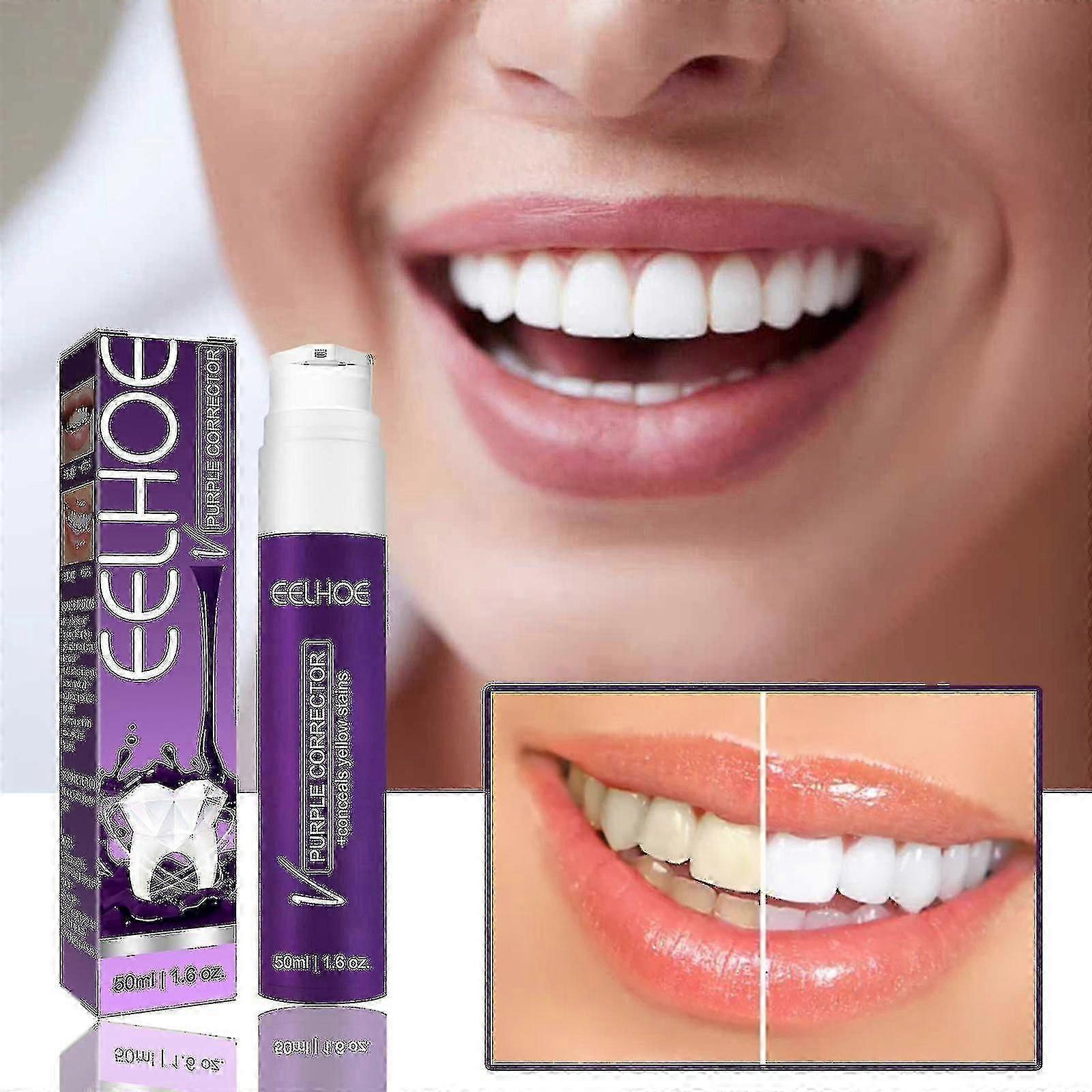 V34 Diente Blanqueador Dental Morado 50ml