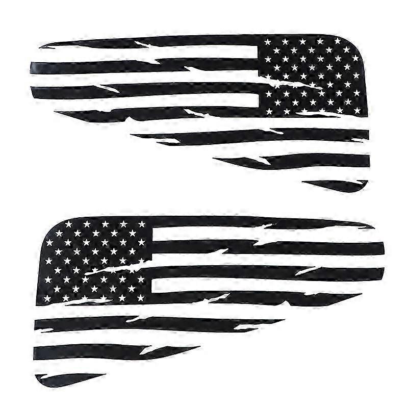 Window Decal Rear Window Distressed Flag Sticker compatible 2008 2009 2010 2011 2012 2013 2014,