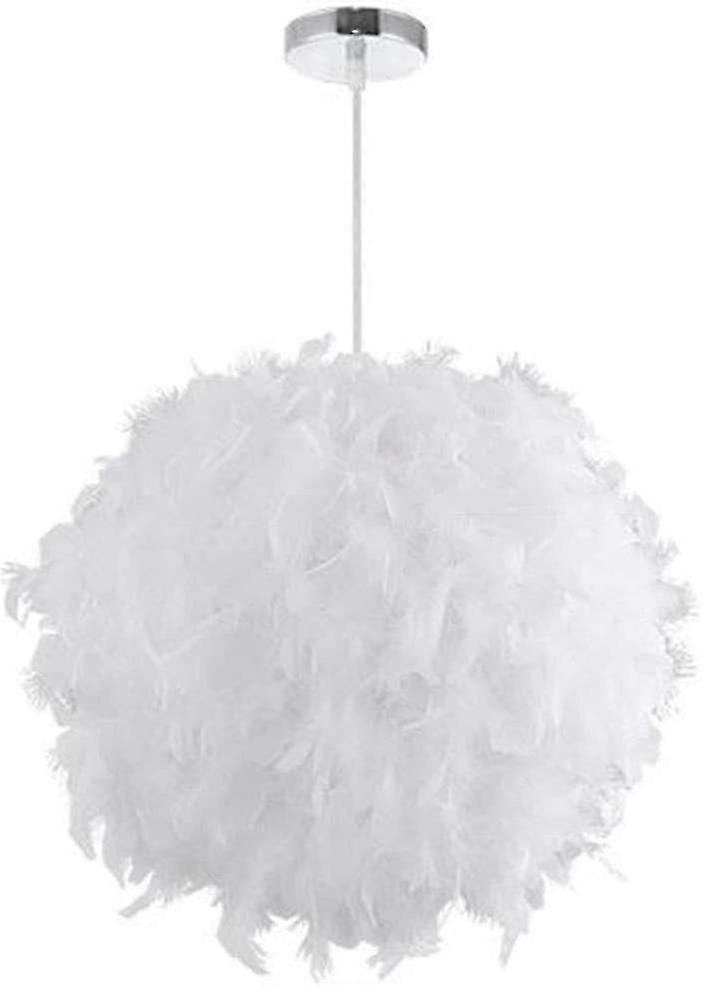 Industrial Chandelier E27 Pendant, Ceiling With Feath