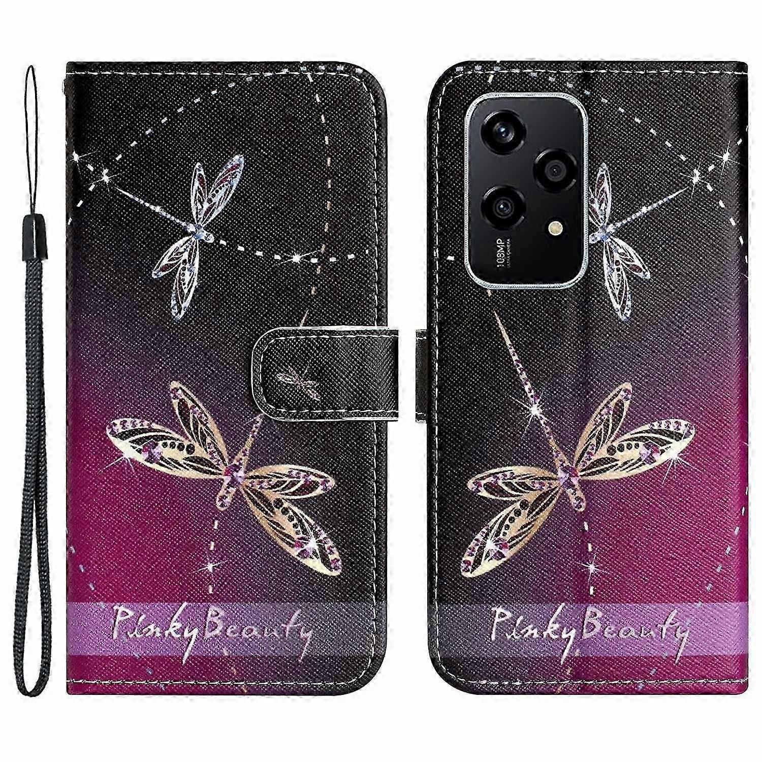 For Honor 200 Lite Case Cross Texture Leather Flip Pattern Phone Cover