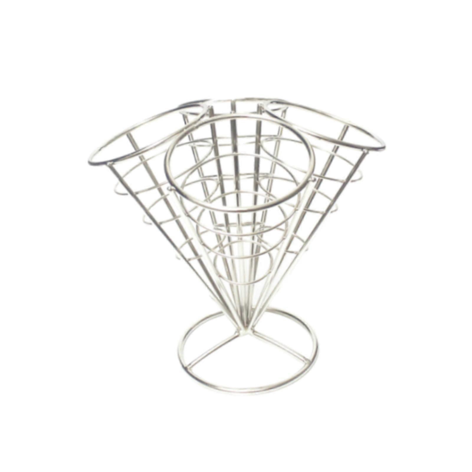 Multi-head Fry Stand Cone Basket Versatile Rust Proof Fried Chicken Rack Chips