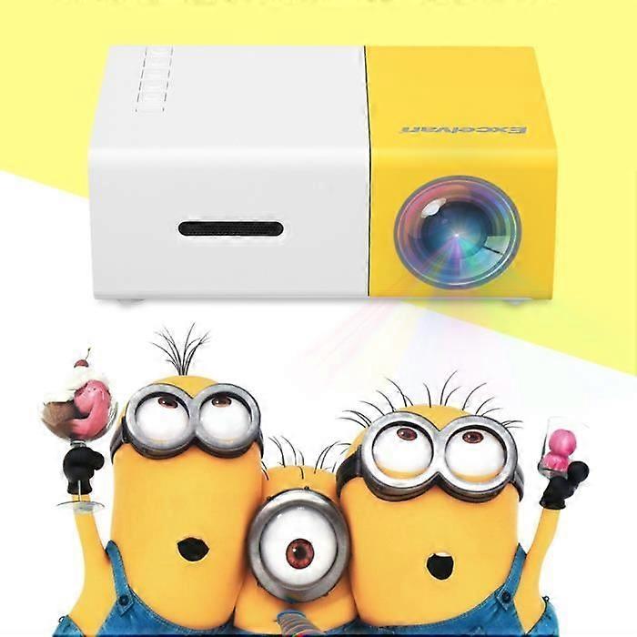 Excelvan YG300 Videoprojector Geel en Wit