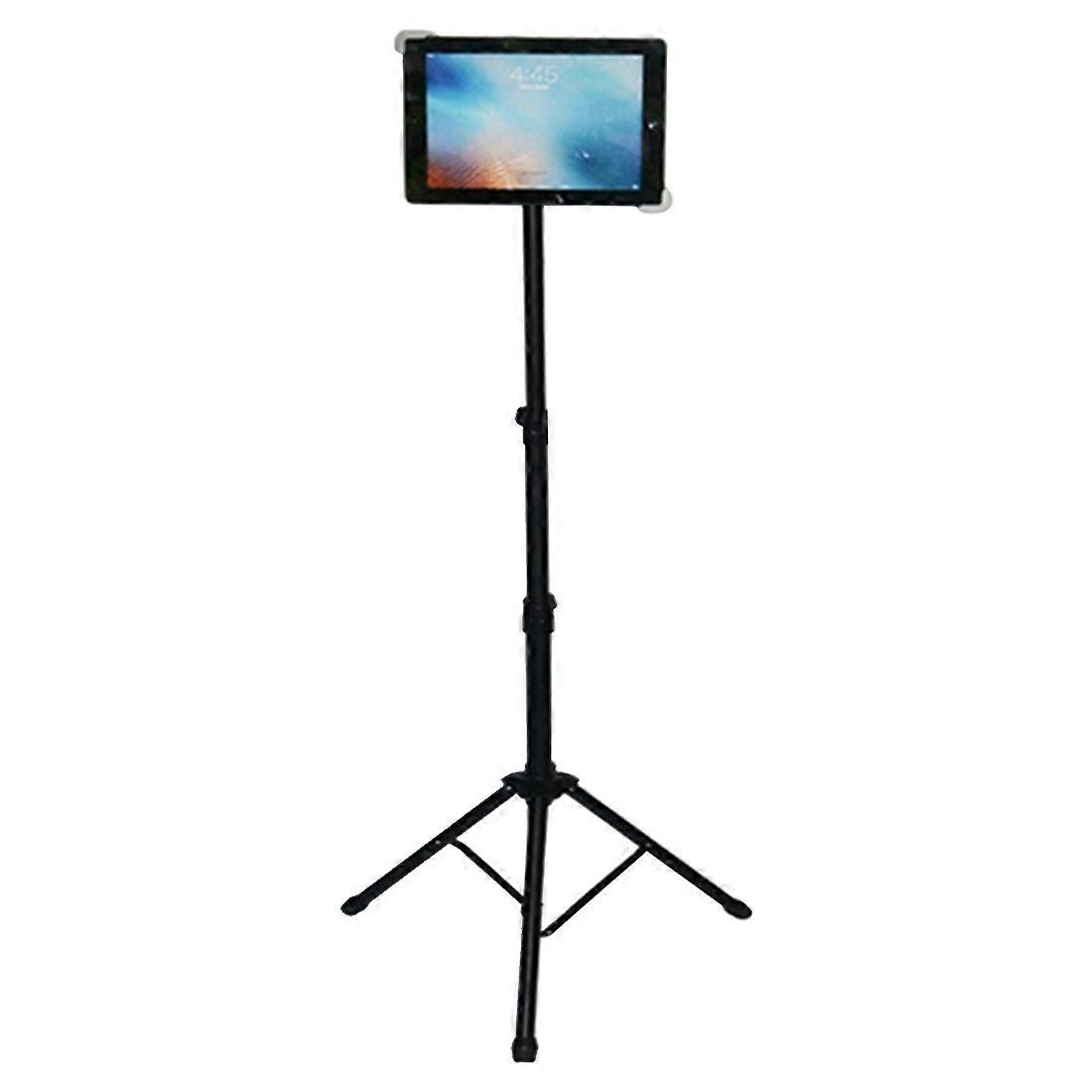 Universal Mount Tripod Floor Stand Tablet Holder for iPad, and 7 - 12 inch Tablet and Laptop