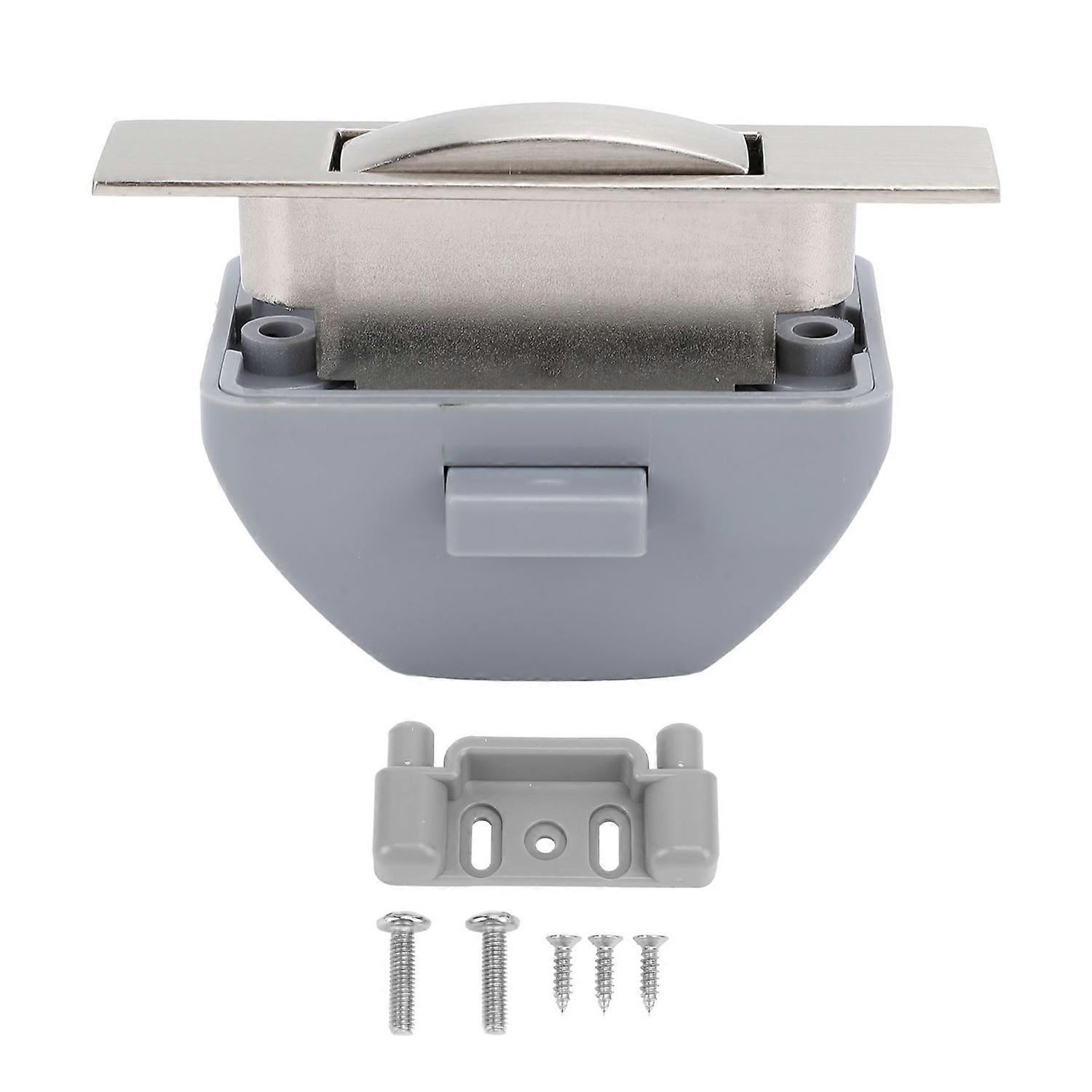 RV Push Cabinet Latch Zinc Alloy Keyless Cupboard Locks for RV Yachts Motorhome Caravan Brushed Nick