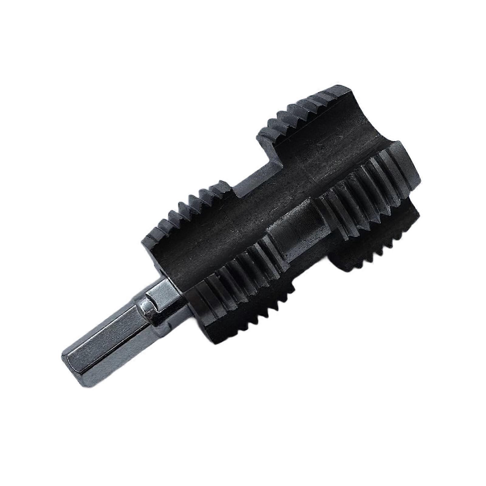 Hexagonal Pipe Expansion Adapter Threading Pipe Inner Hole Drill Water Pipe Puncher for Industrial Plumbing Tasks