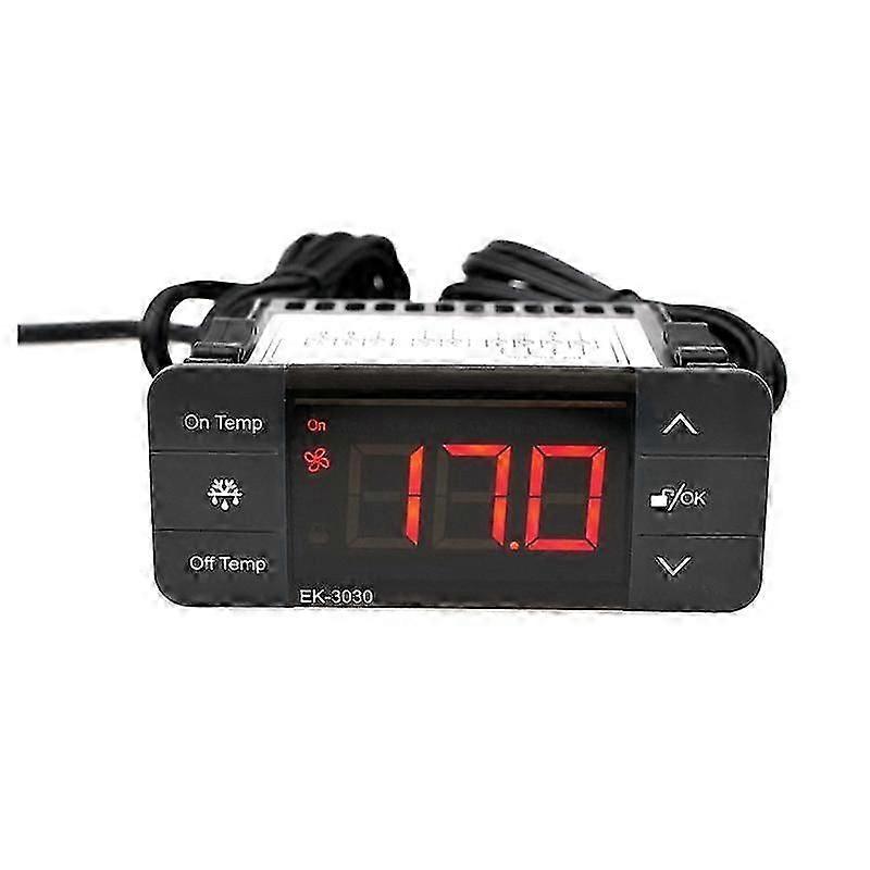 EK-3030 Digital Temperature Controller 220V Thermostat Sensor Refrigeration Defrost Thermostat for Cold Storage Freezer JP