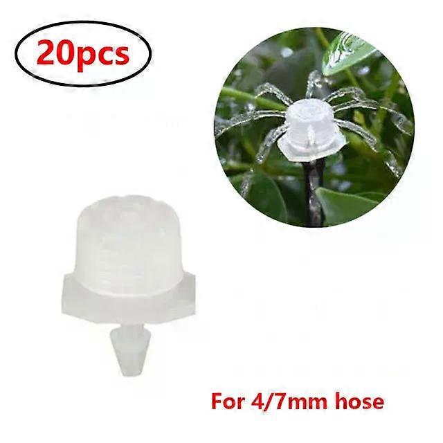 1/4 Inch Nozzle Dripper Watering Sprayer Misting Garden Irrigation System Connector Atomizing Sprinkler With Tee Barb Thread