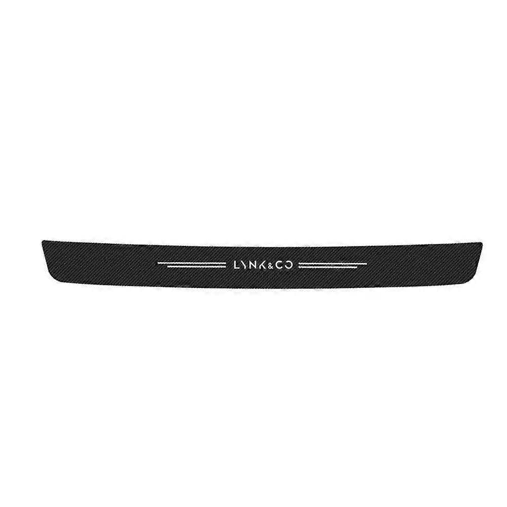 1pc car Rear Bumper Sticker carbon Fiber Protective Pad Anti-Scratch Cover Car Edge Board Scuffproof compatible for Lynk & Co