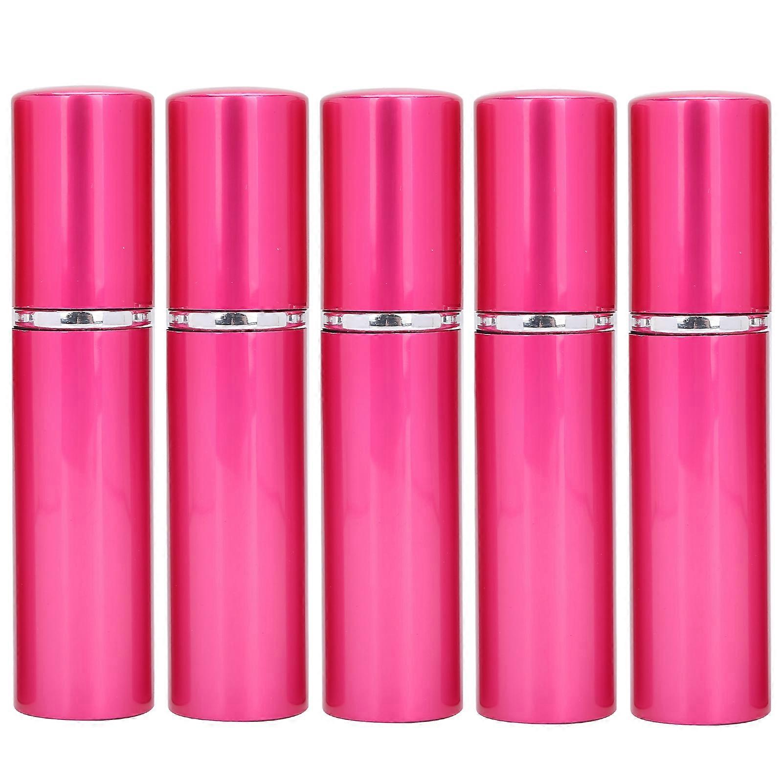 Aluminum Refillable Perfume Spray Bottle Portable Empty Perfume Atomizer 10ml x 5pcs