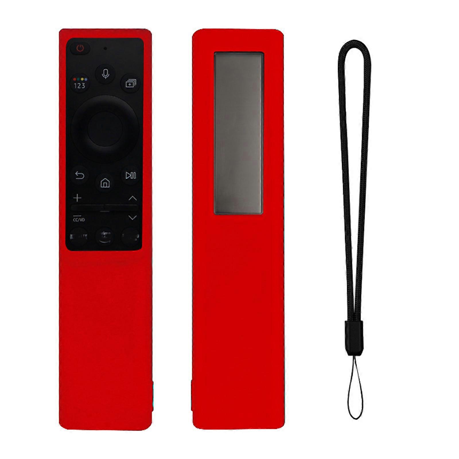 Waterproof for Shell Silica Cover for Smart TV Remote Controller BN59-01357G BN59-01363A BN59-01363C Washable Anti-Lost Red