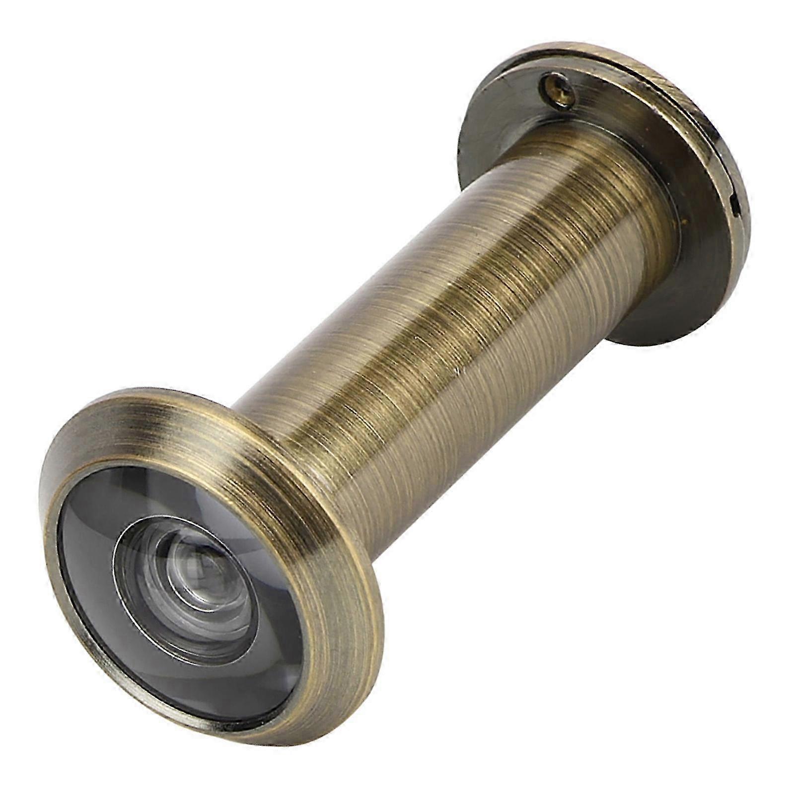 Home Use Anti Theft Safety Door Viewer with Back Cover - 220 Degree Viewing Angle (Bronze) SZRH A-C
