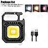 Mini LED Flashlight Magnetic COB Outdoor Camping Pocket Work Light 800 Lumens USB Rechargeable 7 Modes Spotlights Lamps