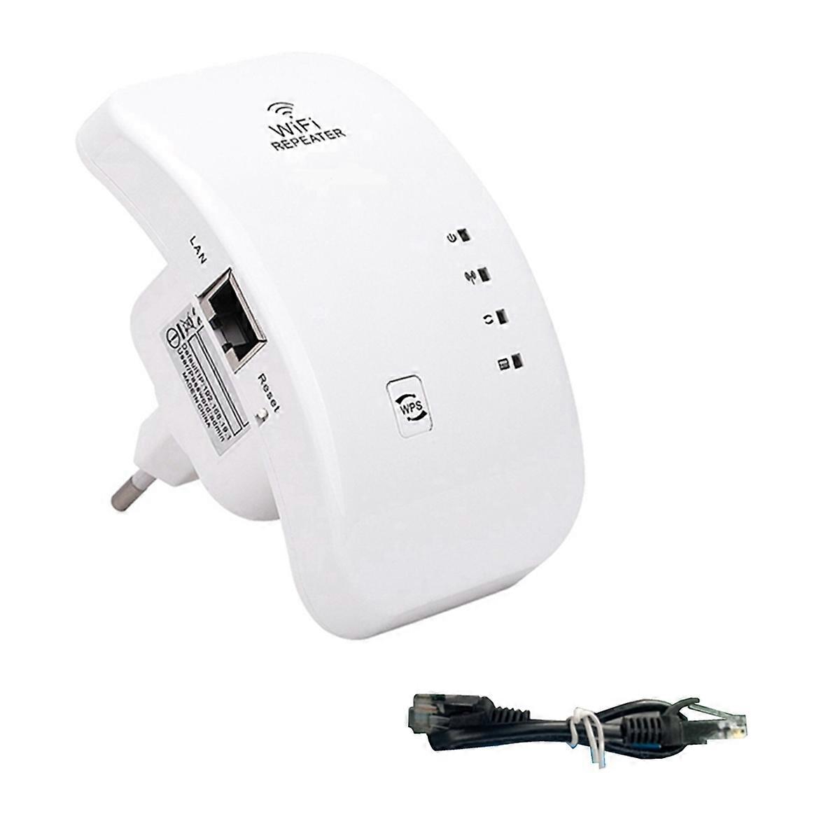 WiFi Repeater Extender 300M 2.4G Wi-Fi Booster Access Point EU-Stecker