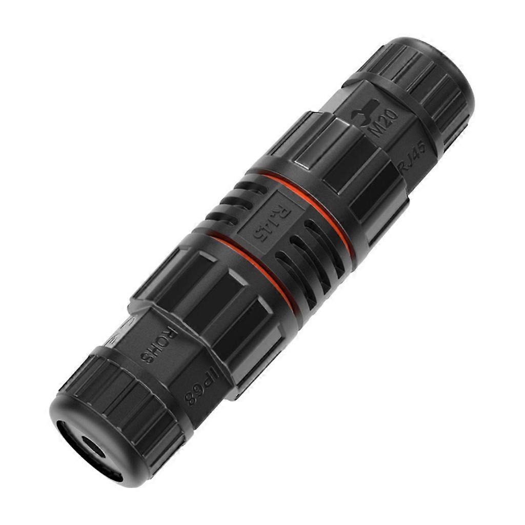 RJ45 Waterproof IP68 Ethernet Network Cable Connector Shielded Double-Head