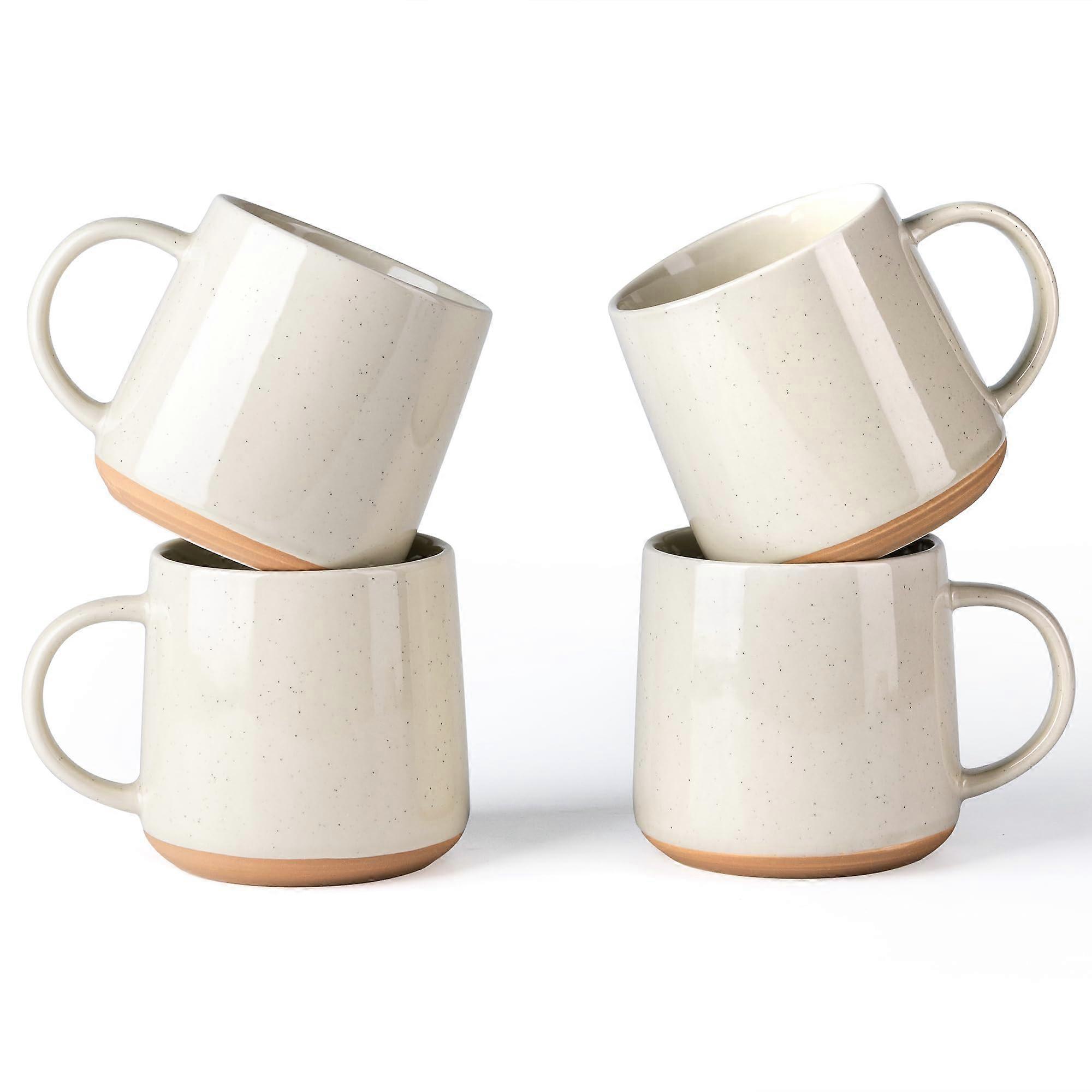 4 Set Handmade Coffee Mugs for Latte 17oz
