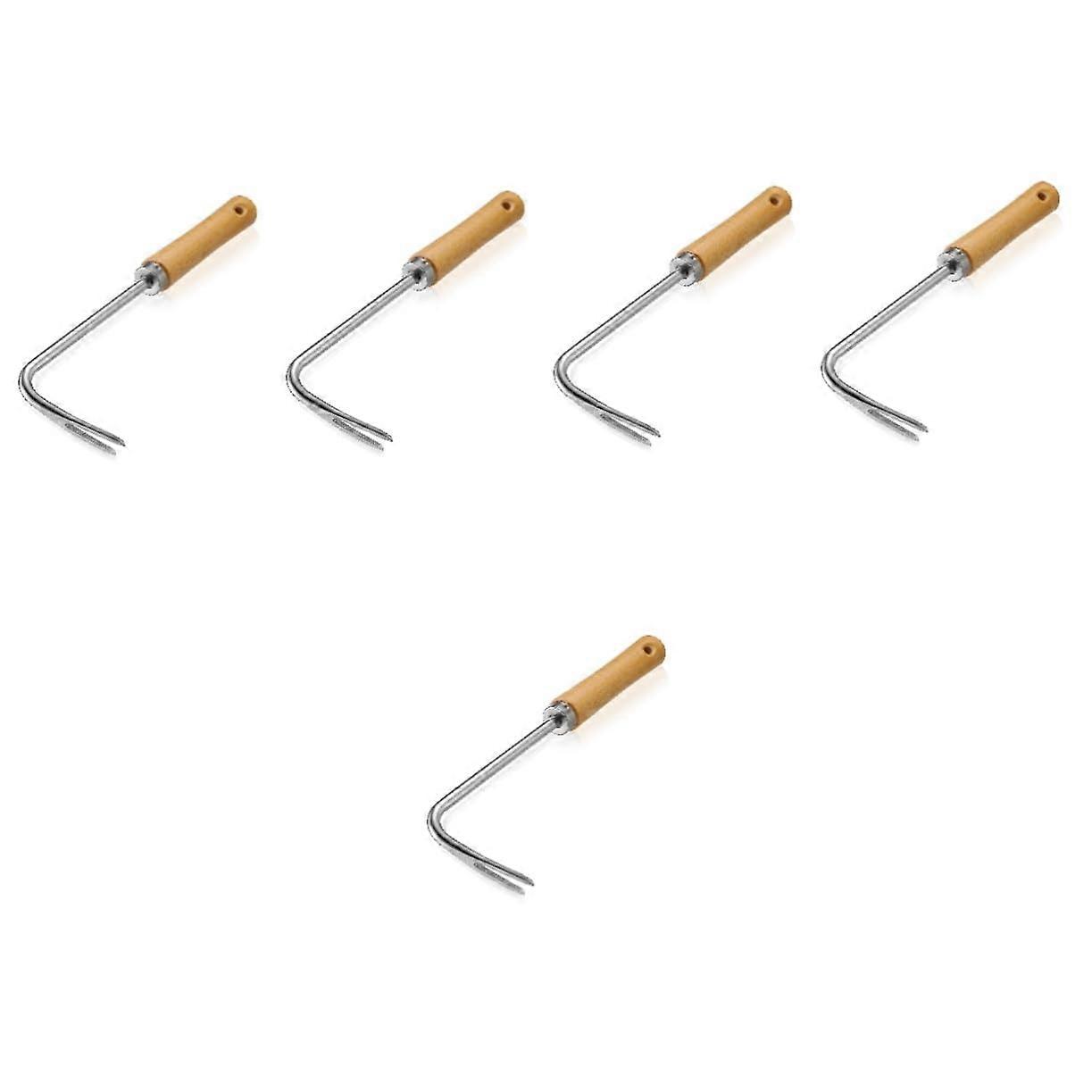5pcs Manual Weeding Tools Weeder Gardening Tools Lawn Tools Lawn Edger Plants Hoe Garden Cultivator