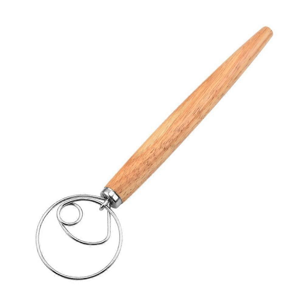 Menstrual Dough Whisk Stainless Steel Flour Mixer for Kitchen Single/Dual Circle Egg Whisk for Single Apartments