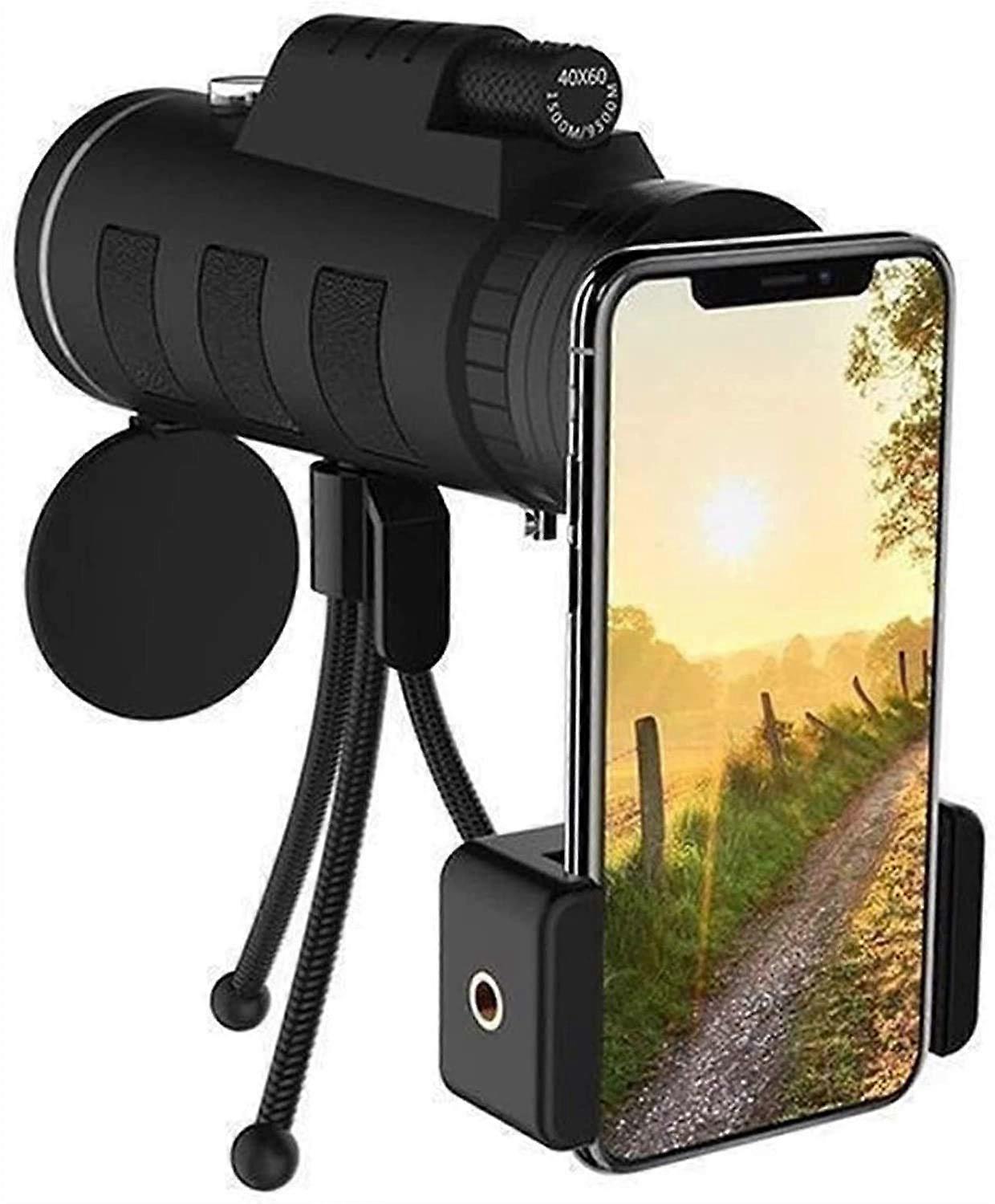 Monocular Telescope High Definition Outdoor Products Double Tone High Power with Compass Function,40X60 Monocular Telescope