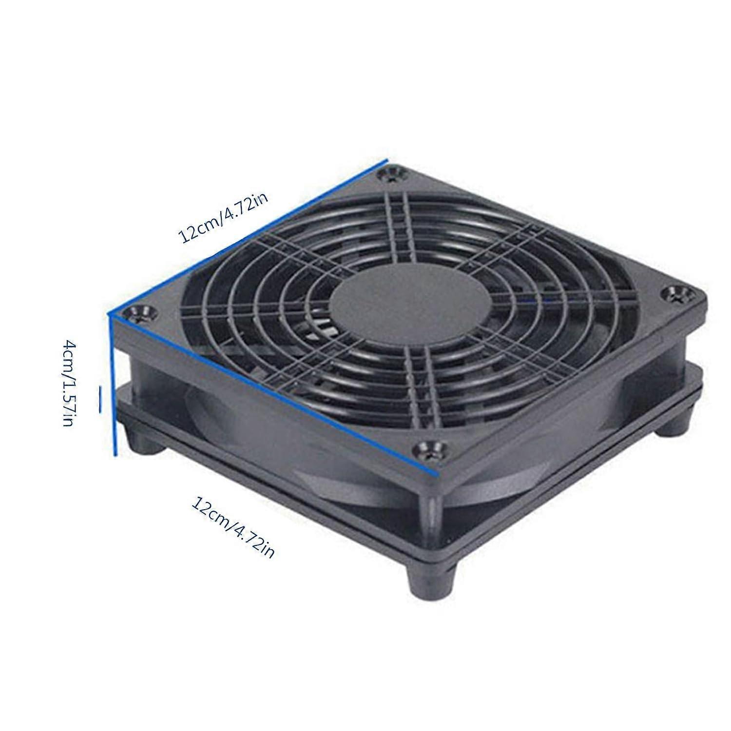 Ventilateur De Refroidissement USB 120 Mm – Pour Routeur, Serveur, Rack, Mining, Armoire | Vitesse Réglable, Pieds Silicone, Silencieux
