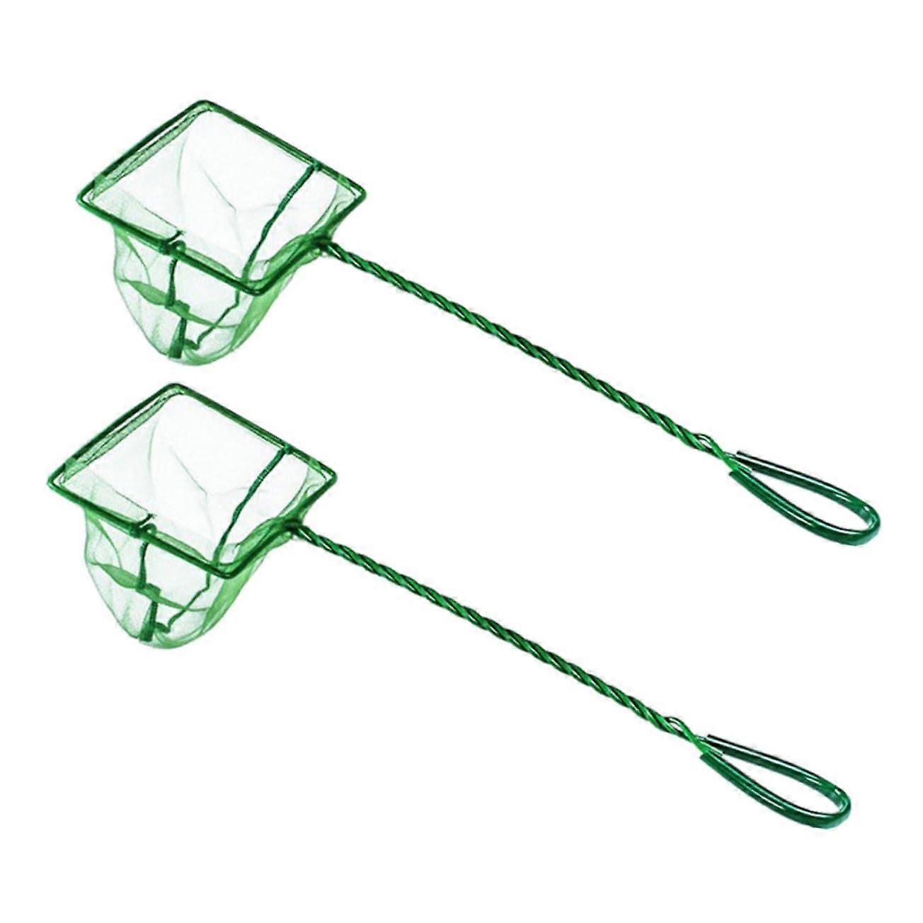 Fish Bowl Net 2pcs Handheld Small Fishing Nets for Kids Aquariums, Durable Mesh, Easy-to-Use Catching Tools