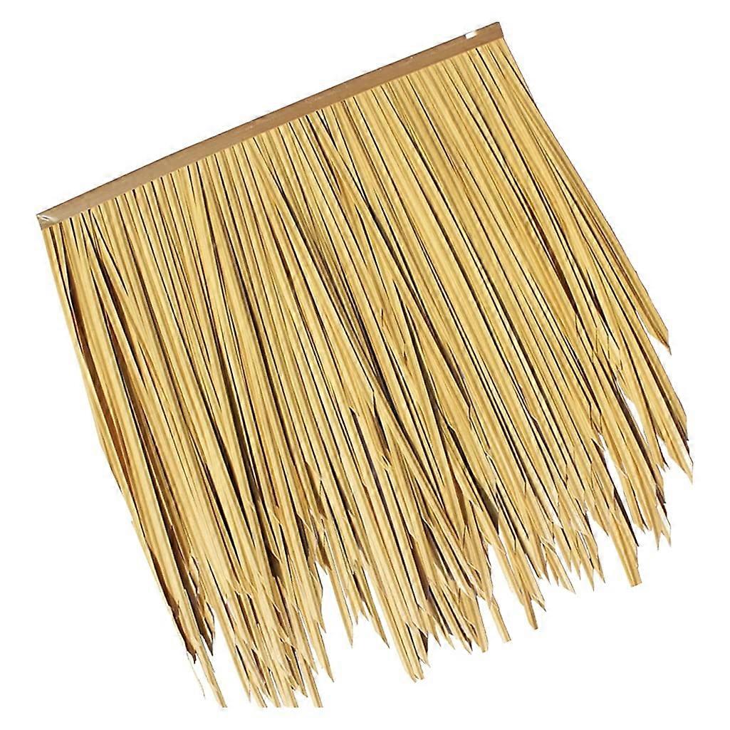 Fake Thatch 0.5x0.5m/pcs Palm Leaf Simulation thatch Tile Artificial PVC Hair Grass Flame Retardant