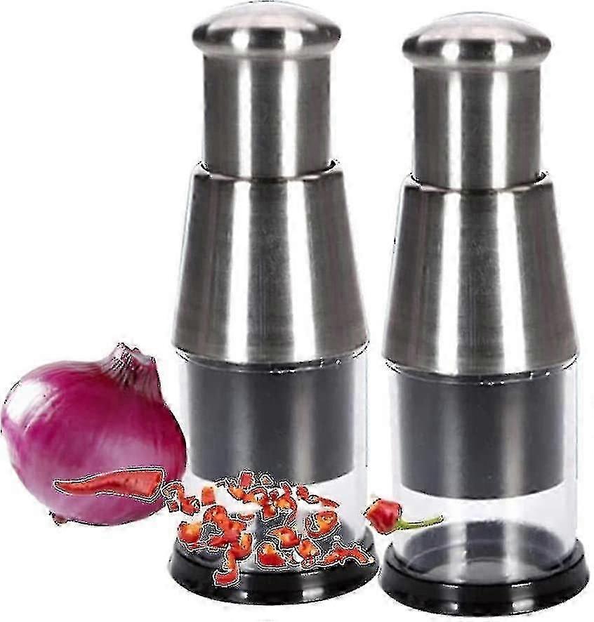 Mini Garlic Chopper. Manual Garlic Cutter. Onion And Garlic Hacker Stainless Gift