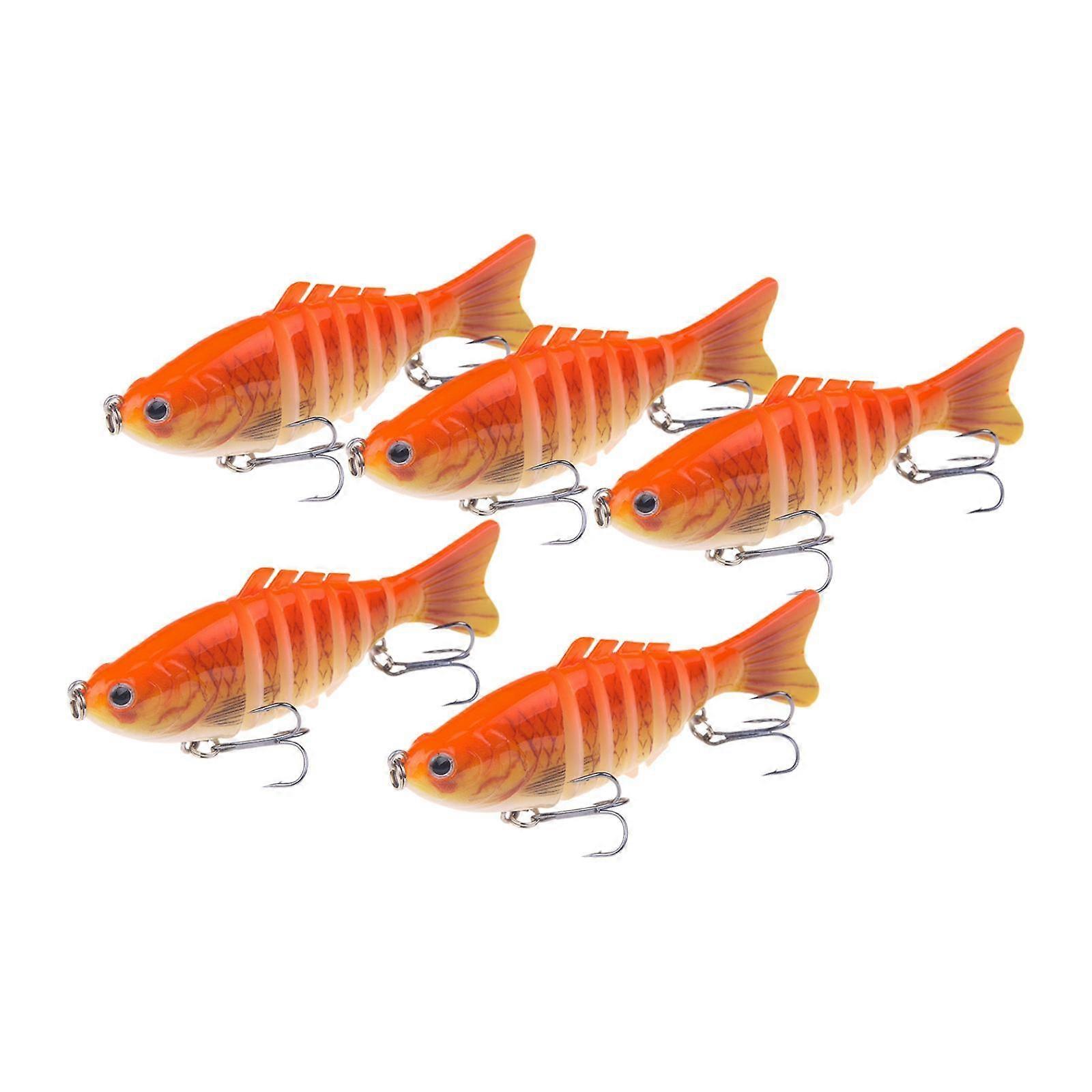 5x Swimbaits Schwimmköder Langsam sinkende Angelköder auf Zanderforelle