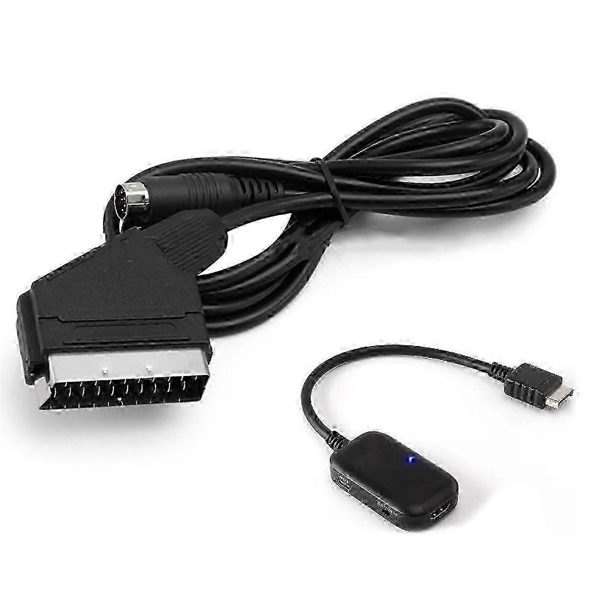 1.8M Scart Cable Broom Cable for Game Console Connection Cable
