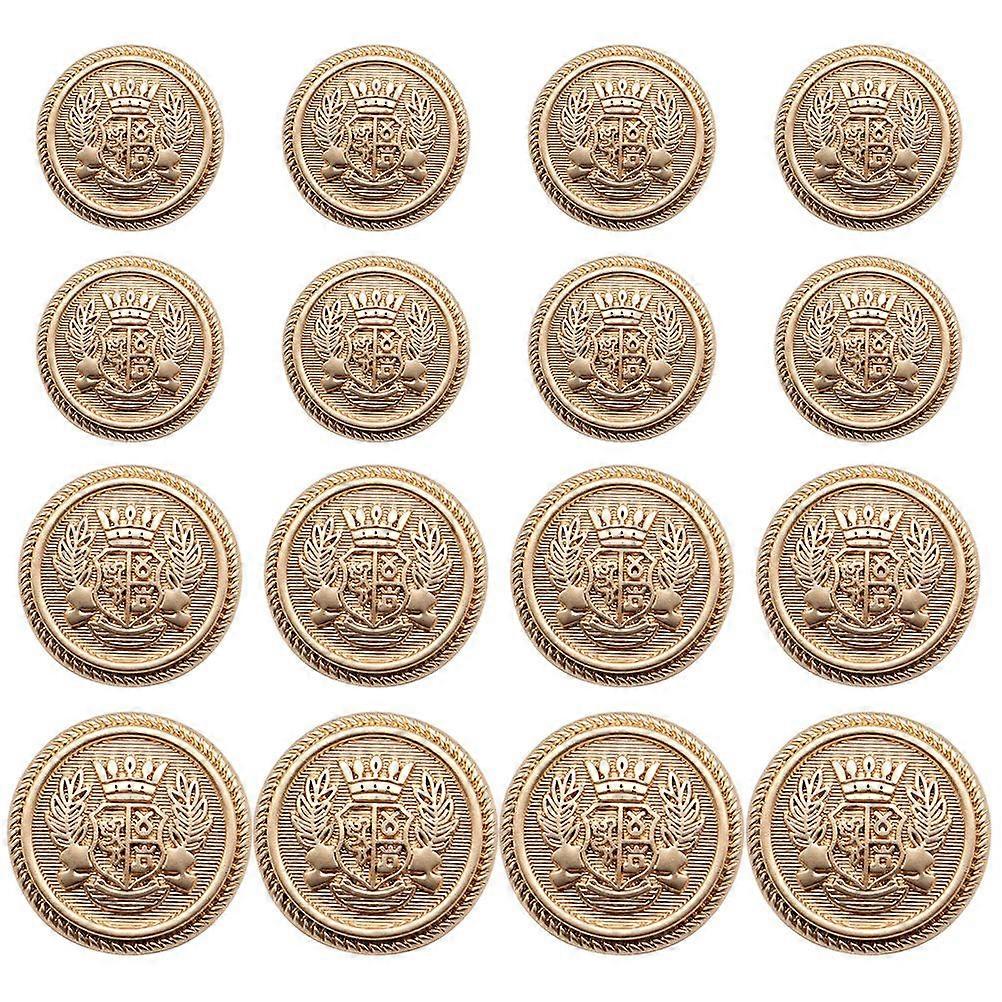 16pcs Sewing Buttons Delicate Alloy Decorative Button British Styled Button